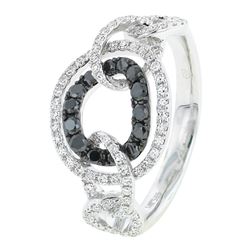 14KT White Gold Women's Diamond Ring -# 5842-1