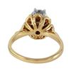 Image 2 : 14KT Yellow Gold Diamond & Ruby Engagement Ring -# 2319