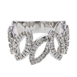 14KT White Gold Ladies Diamond Ring -# 9520
