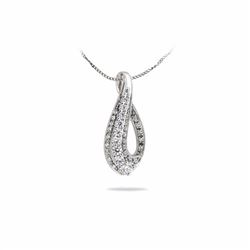 14KT White Gold Ladies Diamond Necklace -# 8782