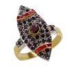 Image 1 : 18KT Yellow Gold Ruby and Diamond Ring -# 6647
