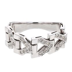 18KT White Gold Ladies Diamond Ring -# 9084
