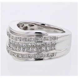 18KT White Gold Ladies Diamond Ring -# 10171