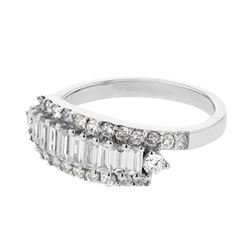 18KT White Gold Ladies Diamond Ring -# 9788