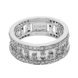 14KT White Gold Ladies Diamond Ring -# 9700