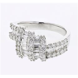 18KT White Gold Ladies Diamond Fashion Ring -# 10252