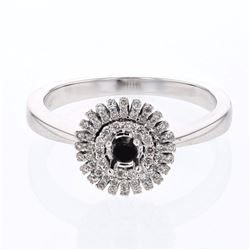 14KT White Gold Ladies Diamond Semi Mount Ring -# 8749