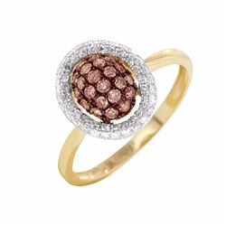 14KT Yellow Gold Women's Diamond Ring -# 6024-1