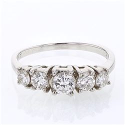18KT White Gold Ladies Diamond Fashion Ring -# 8982