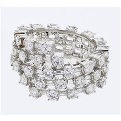 18KT White Gold Ladies Diamond Ring -# 10517