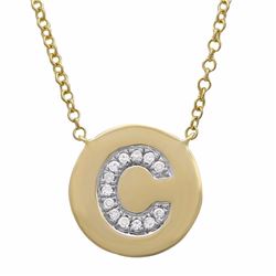 14KT Yellow Gold Diamond Necklace -# 7754