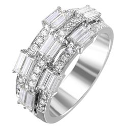 14KT White Gold Diamond Ring -# 2021