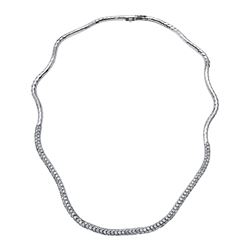 14KT White Gold Ladies Diamond Necklace -# 10492