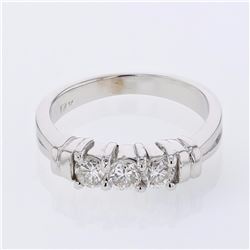 18KT White Gold Ladies Diamond Ladies Band -# 9153