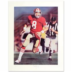 Daniel M. Smith - "Run & Shoot (Steve Young)" Limited Edition Lithograph Dated (1992), Numbered and 