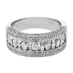 18KT White Gold  Diamond Ladies Ring -# 10198