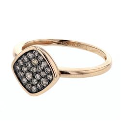 14KT Rose Gold Ladies Diamond Ring -# 8640