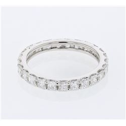 18KT White Gold Ladies Diamond Wedding Band -# 10352