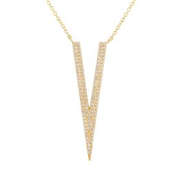 14KT Yellow Gold Diamond Necklace -# 7621-1