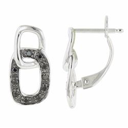 14KT White Gold Diamond Earrings -# 5845-1