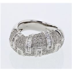 18KT White Gold Ladies Diamond Fashion Ring -# 10203