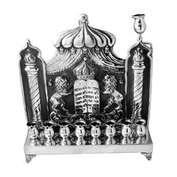 Karl Junker Antique Hanukkah Menorah -# 860