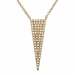 14KT Yellow Gold Diamond Necklace -# 8035-1