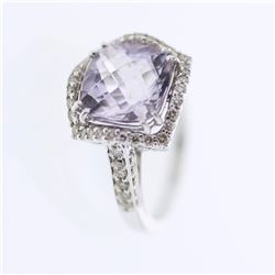 18KT White Gold Ladies Diamond Semi-Mount Ring  -# 9150