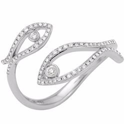 14KT White Gold Women's Diamond Ring -# 7814