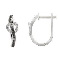 14KT White Gold Diamond Earrings -# 6001-1