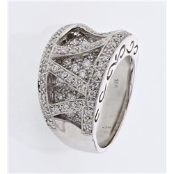18KT White Gold Ladies Diamond Fashion Ring -# 10228