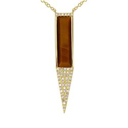 14KT Yellow Gold Gemstone Necklace -# 8056-1