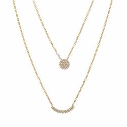 14KT Yellow Gold Diamond Necklace -# 7727