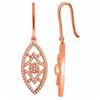Image 1 : 14KT Rose Gold Ladies Diamond Earrings -# 8617
