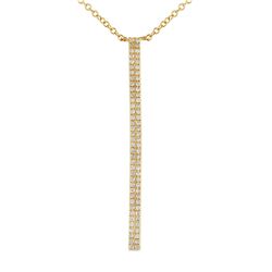 14KT Yellow Gold Diamond Necklace -# 7634