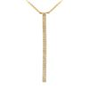 Image 1 : 14KT Yellow Gold Diamond Necklace -# 7634
