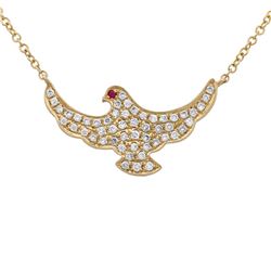 14KT Yellow Gold Diamond Necklace -# 7732