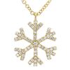 Image 1 : 14KT Yellow Gold Diamond Pendant With Chain -# 7845-1