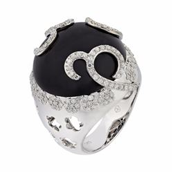 14KT White Gold Gemstone Ring -# 6211