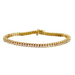 14KT Yellow Gold Diamond Bracelet -# 1618