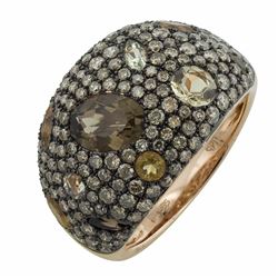 14KT Rose Gold Gemstone Ring -# 6215-1