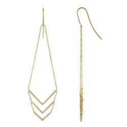 14KT Yellow Gold Diamond Earrings -# 7663-1