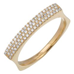 14KT Yellow Gold Women's Diamond Ring -# 7735