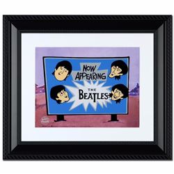 "Now Appearing: The Beatles!" Limited Edition Sericel Recreated From The Beatles Saturday Morning Ca