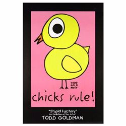 "Chicks Rule" Fine Art Litho Poster (24" x 36") by Renowned Pop Artist Todd Goldman! -# 5242