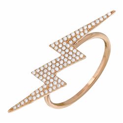 14KT Rose Gold Women's Diamond Ring -# 7762-1