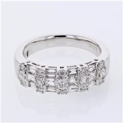 18KT White Gold Ladies Diamond Fashion Ring -# 10071
