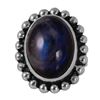 Image 2 : Stephen Dweck Sterling SIlver Fluorite Ring -# 568
