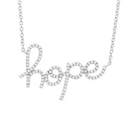 14KT White Gold Diamond Necklace -# 7804