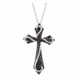 14KT White Gold Diamond Pendant With Chain -# 6147